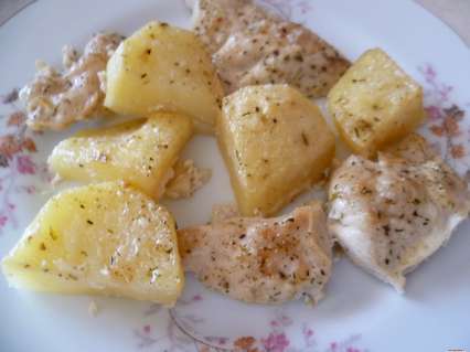 жаркое из курицы с картофелем